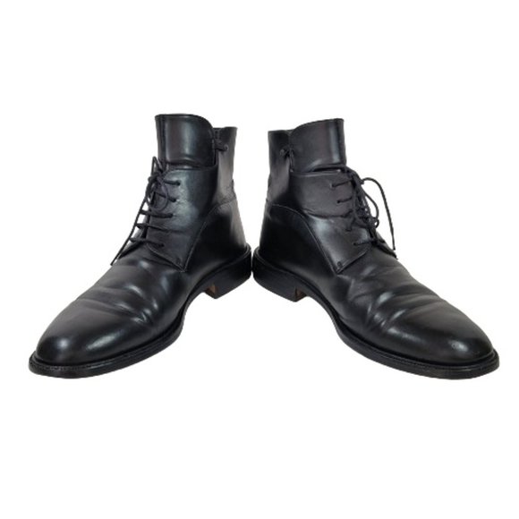 VERSACE CLASSIC V2 MEN'S LEATHER ANKLE BOOTS - Picture 3 of 13